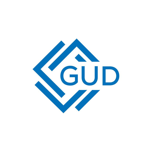 Projeto do logotipo da letra CUD no fundo branco. CUD criativo círculo carta logotipo conceito. Desenho da letra CUD. - Vetor, Imagem