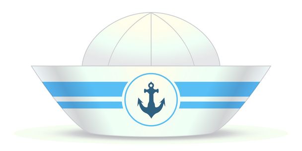 denizci şapkası - Vektör, Görsel