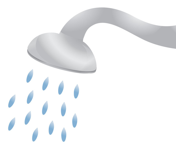 Shower illustration - Vector, Imagen