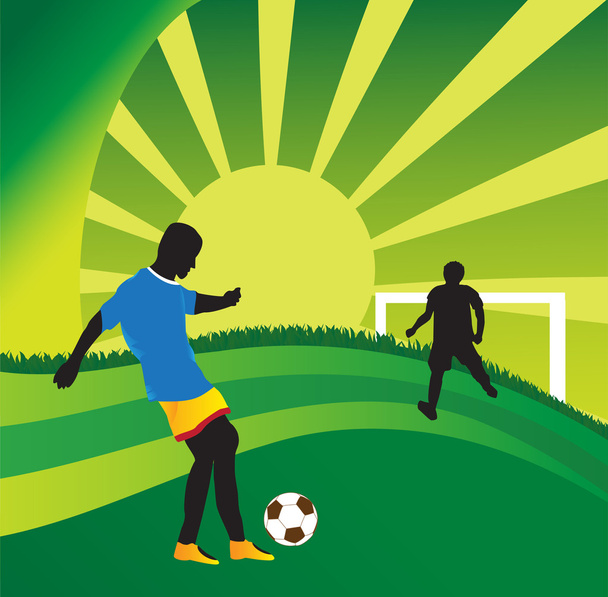 Active football players - Vector, Image