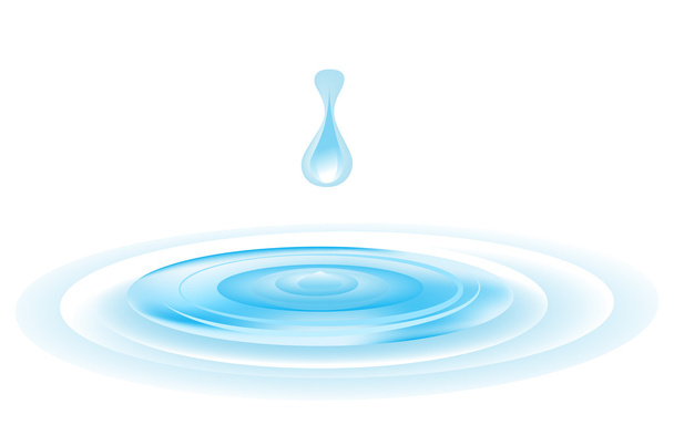 Иллюстрация капли воды
 - Вектор,изображение