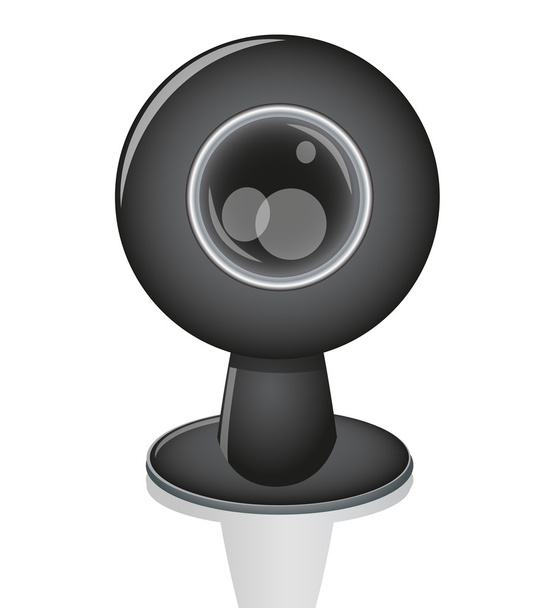 realistische webcam - Vector, afbeelding