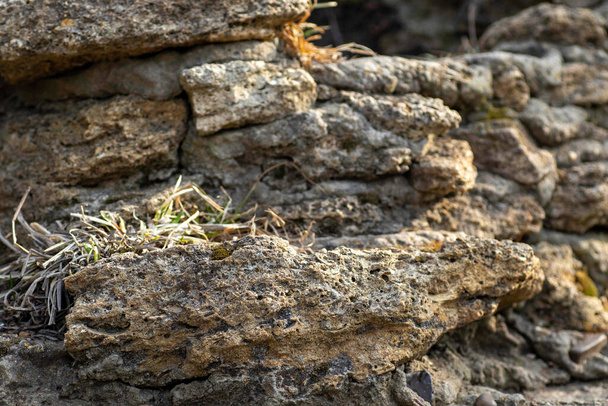 stone texture, large stones stacked - Foto, Imagen