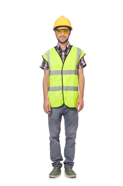 Industrial worker isolated on the white background - Foto, Imagem