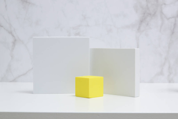 Abstract minimal modern scene. Modern set from various geometric shapes. Stylish background for product presentation. - Valokuva, kuva