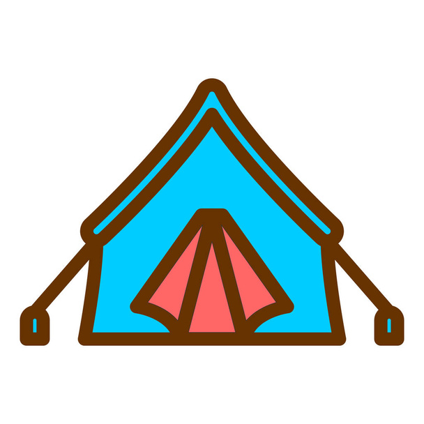 tenda icona vettoriale illustrazione - Vettoriali, immagini