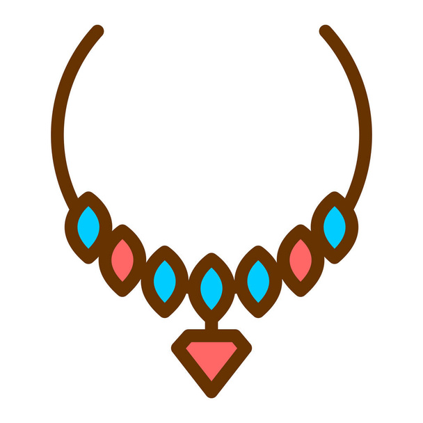 necklace icon vector illustration - Vector, Image