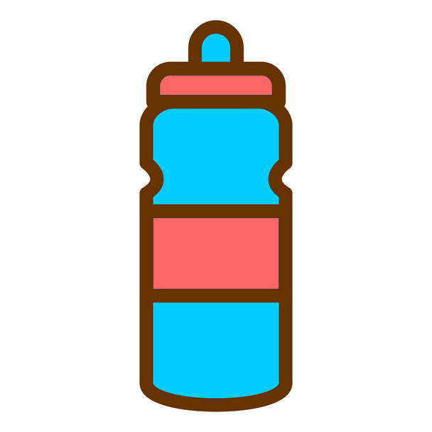 fles. web icoon eenvoudige illustratie - Vector, afbeelding