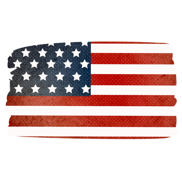 4th of July celebration. American flag design. High quality illustration. - Foto, afbeelding