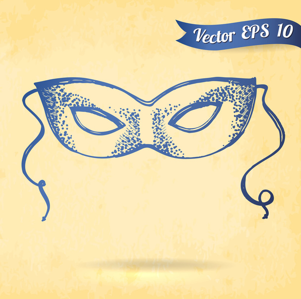 Ornate carnival mask - Vector, Imagen