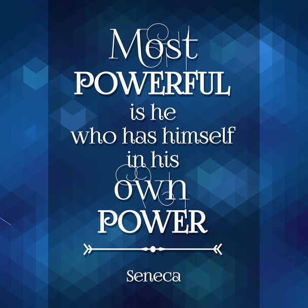 Quote of Seneca - Vector, Image