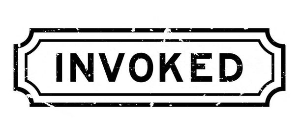 Grunge black invked word rubber seal stamp on white background - Вектор,изображение