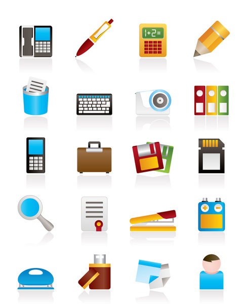 Office tools Icons - Вектор,изображение
