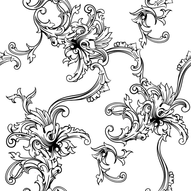 Baroque pattern - Vector, Image