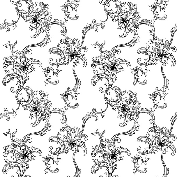 Baroque pattern - Vetor, Imagem