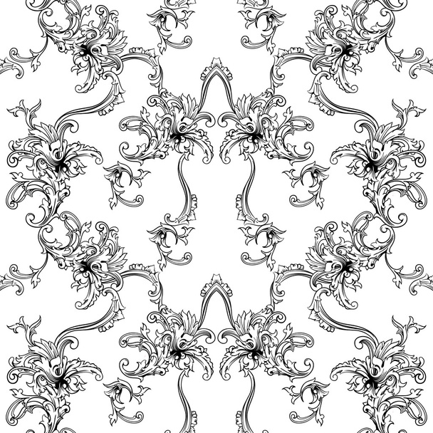 Baroque pattern - Vector, Image