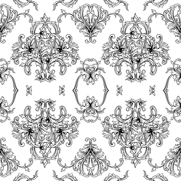 Baroque pattern - Vector, afbeelding