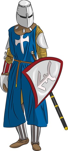 vector medieval knight - Vector, Image