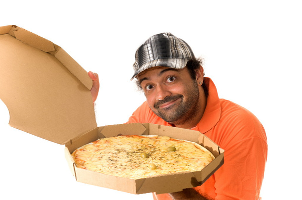 Pizza toimitus - Valokuva, kuva