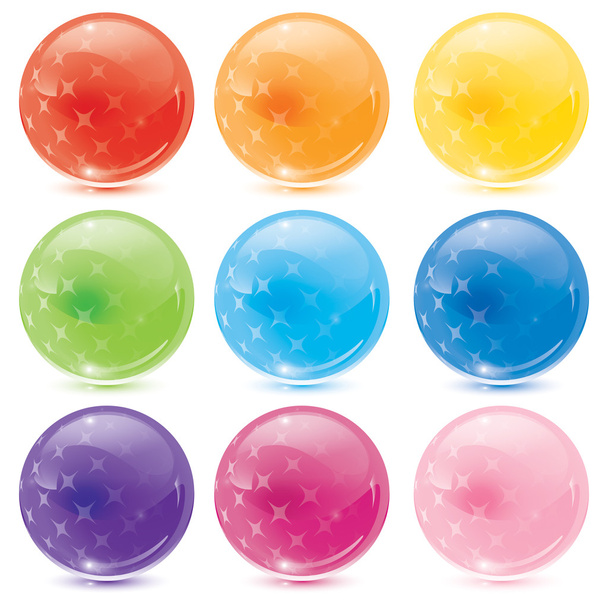 Glass balls - Vector, Image