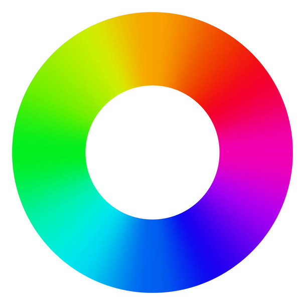 Rainbow color RGB palette. Bright color scheme for coloring. Stock vector illustration, clip-art graphics - Vektor, kép