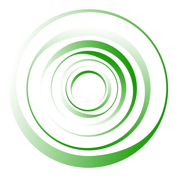 Circular, radial motif. Abstract mandala icon - Vector, afbeelding