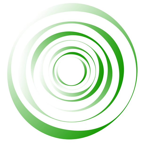 Circular, radial motif. Abstract mandala icon - Вектор, зображення