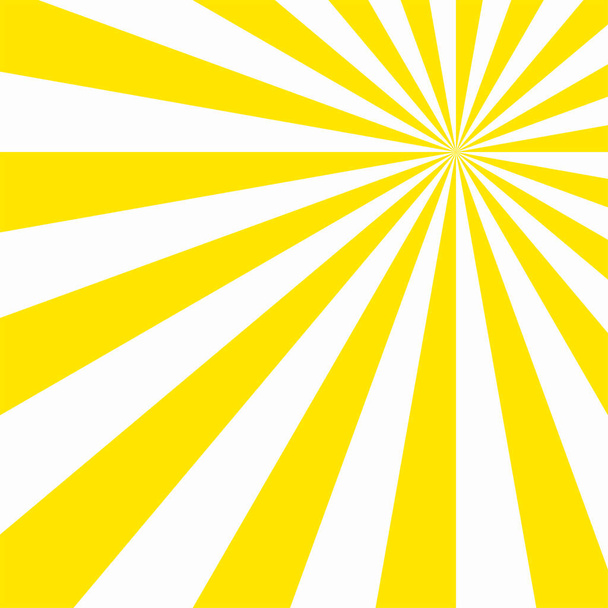 Abstract explosion background in gradient white yellow color. Glare effect. Sunshine sparkle pattern. Vector illustration of a radial ray. Narrow beam. For backdrops, posters, banners, and covers. - Vector, Image