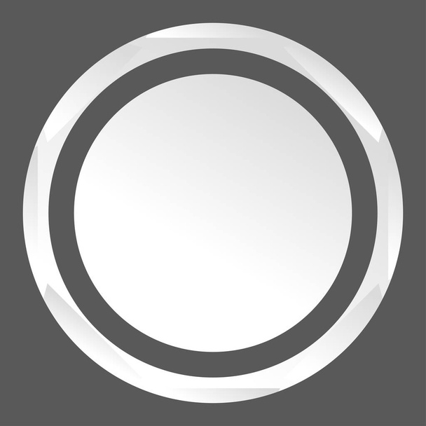 Modern geometric circular, concentric circle, rings element - Vettoriali, immagini