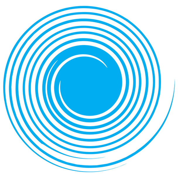 Spiral, swirl, helix element. Twister shape vector illustration - Διάνυσμα, εικόνα
