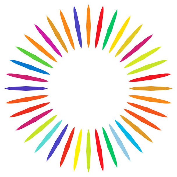 Colorful, multi-color round, circular mandala, motif pattern, icon element. Geometric circle - Vector, Image