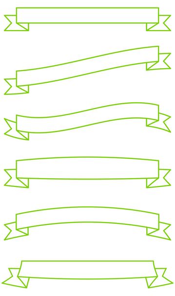 Ribbon, bow, tag and label element set vector illustration - Vector, Imagen