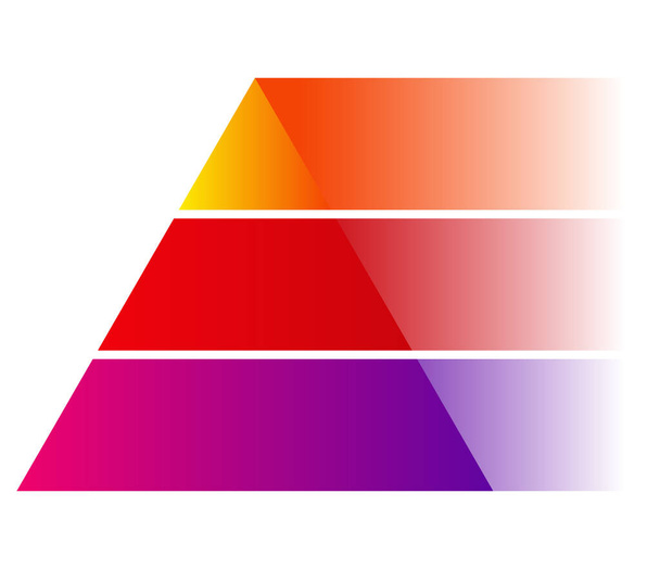 Triangle, pyramid chart, graph icon series - Vektor, kép