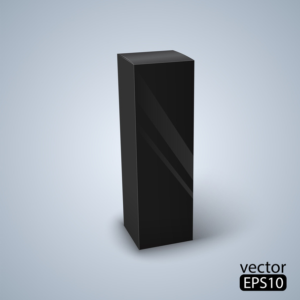 Package black box design. vector - Vector, Image
