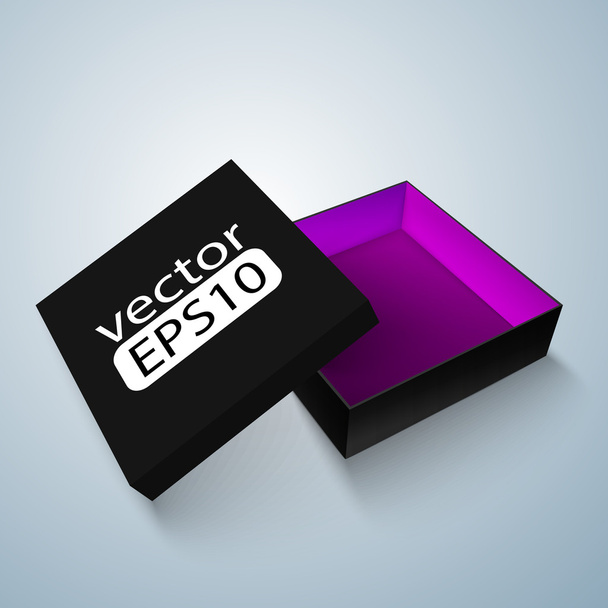 Opened Black box - Vector, Image