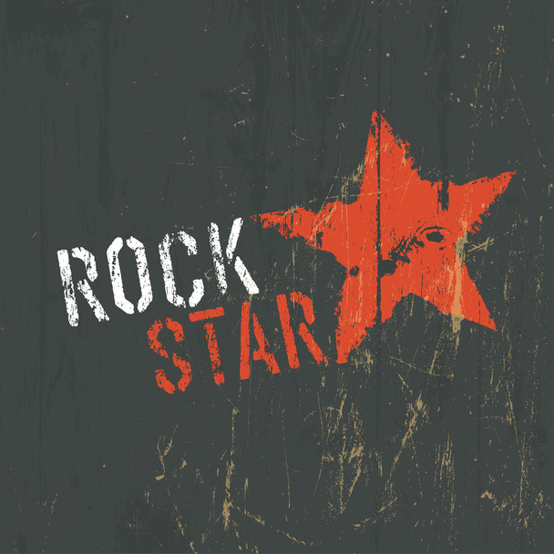 Rock Star Illustration - Wektor, obraz