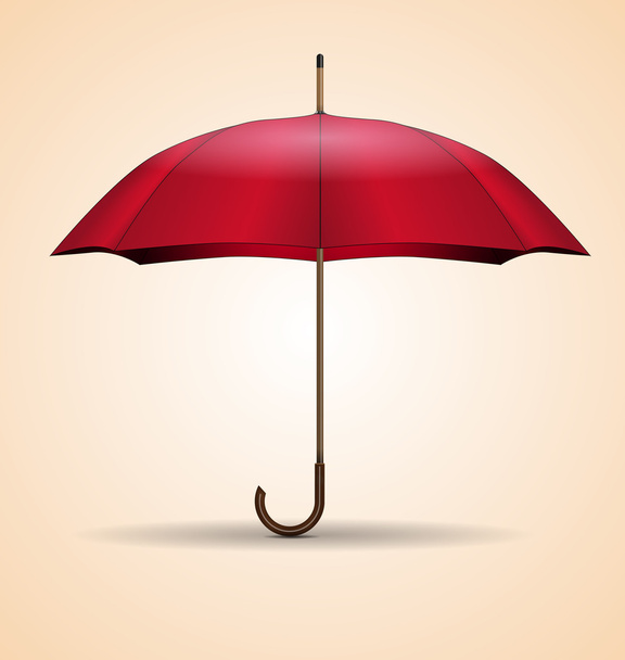 Red umbrella - Vektör, Görsel
