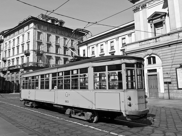 historická tramvaj, Milán - Fotografie, Obrázek