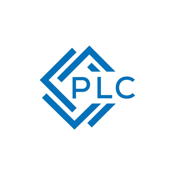 Design del logo della lettera PLC su sfondo bianco. PLC cerchio creativo lettera logo concetto. Progettazione lettera PLC. - Vettoriali, immagini