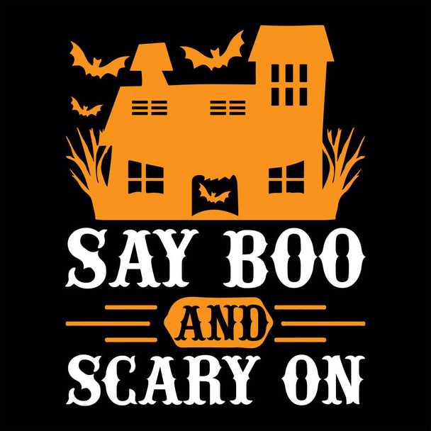 T-Shirt-Designdatei für Halloween - Vektor, Bild