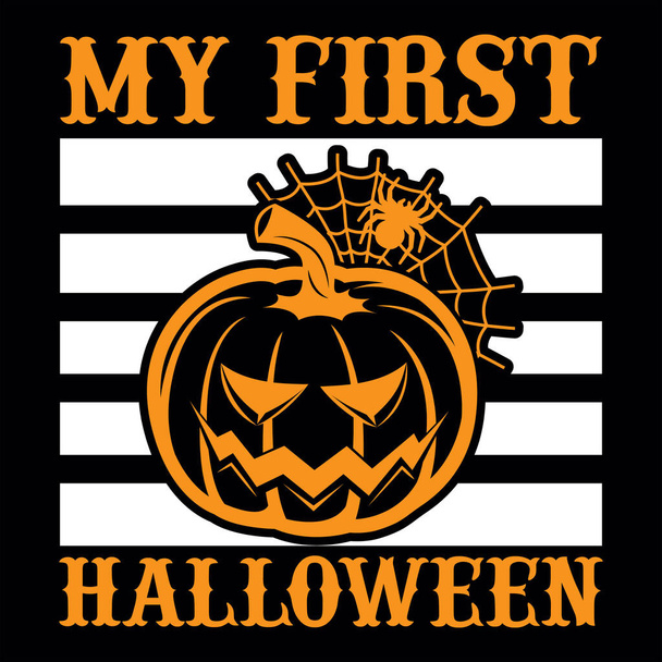 Halloween t-shirt design - Διάνυσμα, εικόνα