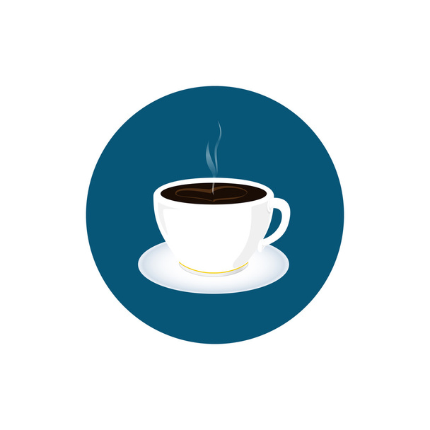 Cup of tea icon, cup of coffee icon, vector illustration - Vector, Image