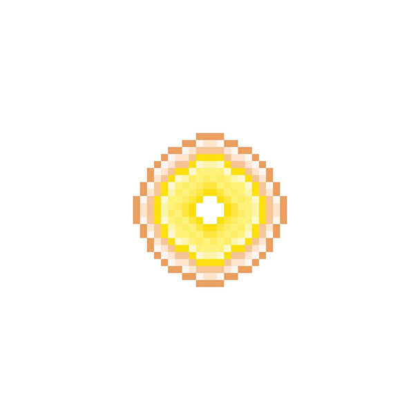 Donut pixel art. vector illustration. - Вектор,изображение