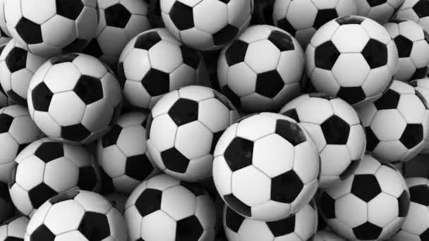 Soccer Balls Hintergrund 4k. Hochwertiges 4k Filmmaterial - Filmmaterial, Video