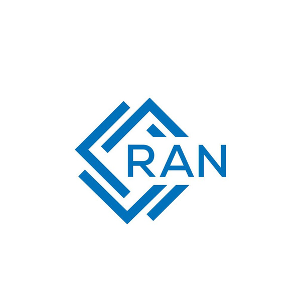 RAN letter logo ontwerp op witte achtergrond. RAN creatieve cirkel letter logo concept. Ontwerp van RAN-brieven. - Vector, afbeelding