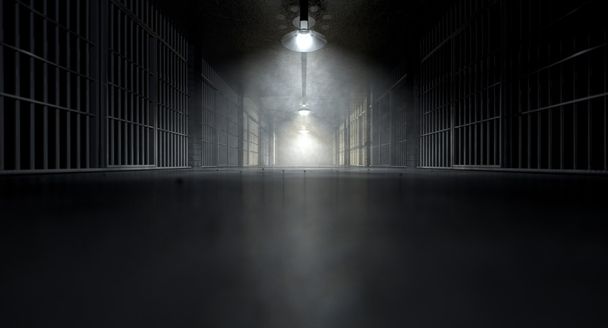 Jail Corridor And Cells - Photo, Image