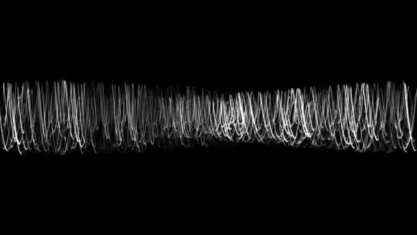 Тонкие линии, раскачивающие движущиеся CG частицы - Кадры, видео