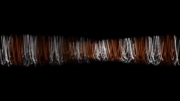 Dünne Linien, die sich bewegende CG-Partikel bewegen - Filmmaterial, Video