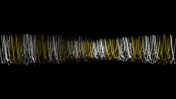 Dünne Linien, die sich bewegende CG-Partikel bewegen - Filmmaterial, Video