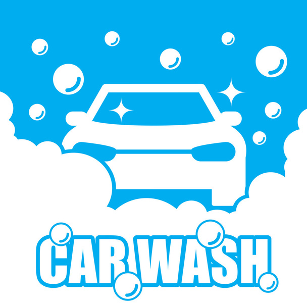 Car wash vector - Vector, Image